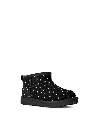 Ugg Ugg Girls Classic Ultra Mini Shiny Dots Suede Boots
