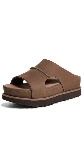 UGG UGG Goldenstar Cutout Slides Dark Chestnut