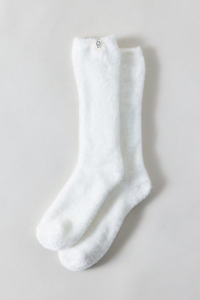 UGG UGG Leda Cozy Socks in White, Women's at Urban Outfitters