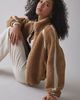 UGG UGG Nikia Crochet UGGfluff Zip-Up Jacket in Black, Women's at Urban Outfitters - 5