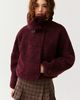 UGG UGG Raynie Asymmetric Snap Fleece Funnel Neck Jacket in Vinito, Women's at Urban Outfitters - 3