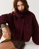 UGG UGG Raynie Asymmetric Snap Fleece Funnel Neck Jacket in Vinito, Women's at Urban Outfitters - 5