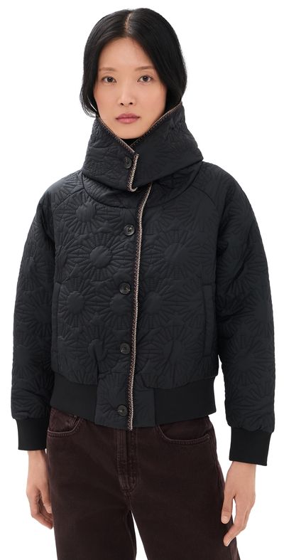 UGG UGG Solein Oversized Collar Jacket Black