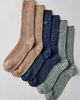 UGG UGG Trey Ribbed Knit Crew Socks 3-Pack in Assorted, Men's at Urban Outfitters - 1