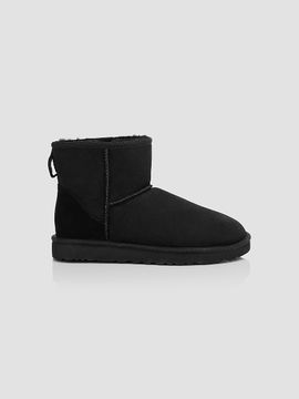 UGG UGG Unisex Men's Classic Heritage Suede & Shearling Classic Mini Bomber Boots