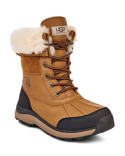 Ugg Ugg Women's Adirondack Round Toe Leather & Suede Waterproof Booties