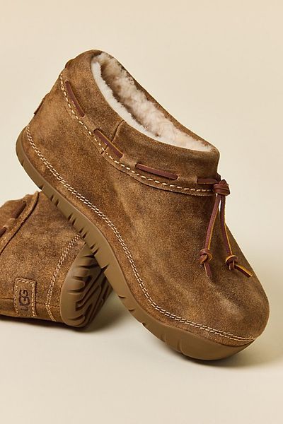 UGG UGG Women's Bucked Suede Clogs in Chestnut, Women's at Urban Outfitters