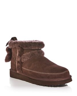 Ugg Ugg Women's Classic Mini Heritage Suede Shearling Lined Ankle Boots