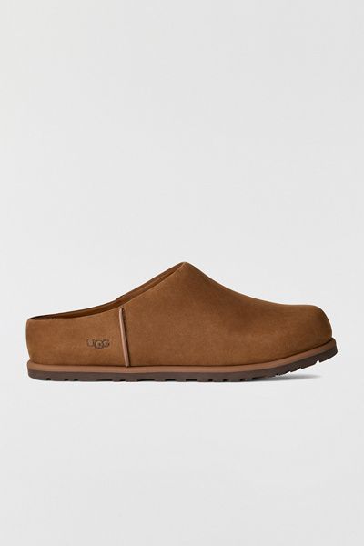 UGG UGG Women's Otzo Nubuck Leather Clog in Dark Chestnut, Women's at Urban Outfitters