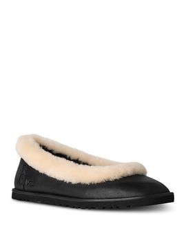 Ugg Ugg Women's Zora Leather & Shearling Flats