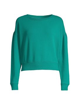 UGG Women's Tenley Cropped Puff-Sleeve Sweatshirt
