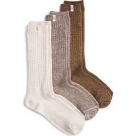 UGG(r) UGG(r) Assorted 3-Pack Slouchy Ribbed Crew Socks