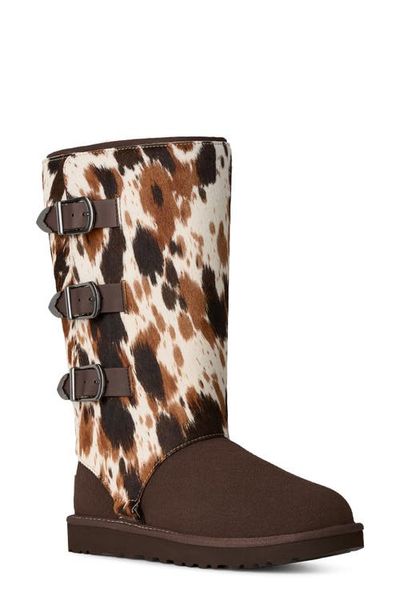 UGG(r) UGG(r) Classic Tall Western Boot with Genuine Calf Hair Trim