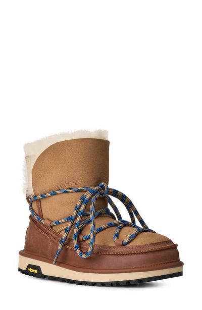 UGG(r) UGG(r) Classic Tread Leather Genuine Shearling Boot