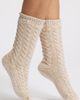 UGG(r) UGG(r) Elowyn Fleece Lined Cable Gripper Crew Socks - 1
