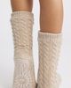 UGG(r) UGG(r) Elowyn Fleece Lined Cable Gripper Crew Socks - 2