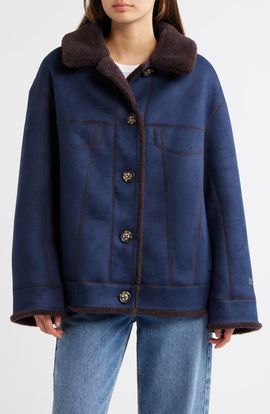 UGG(r) UGG(r) Frankie Reversible Faux Shearling Trucker Jacket