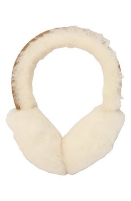UGG(r) UGG(r) Kids' Embroidered Logo Shearling Earmuffs
