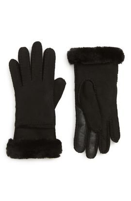 UGG(r) UGG(r) Seamed Touchscreen Compatible Genuine Shearling Gloves