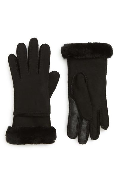 UGG(r) UGG(r) Seamed Touchscreen Compatible Genuine Shearling Gloves