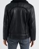 UGG(r) UGG(r) Thayden Luxefluff Faux Leather Jacket with Faux Shearling Collar - 2