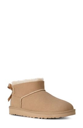 UGG(r) UGG(r) Ultra Mini Bailey Bow Genuine Shearling Boot