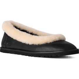 UGG(r) UGG(r) Zora Genuine Shearling Trim Ballet Flat