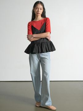 UIJI Balloon Slip Blouse