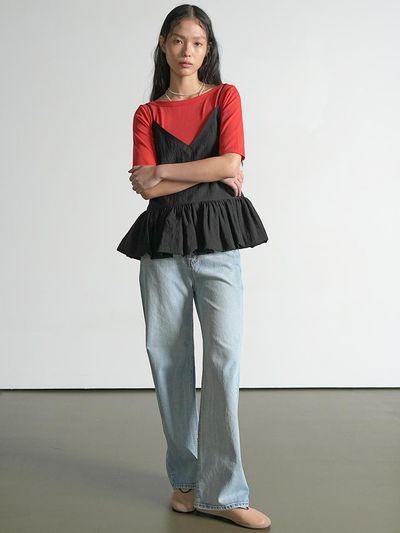 UIJI Balloon Slip Blouse