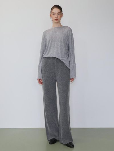 UIJI Cashmere Wool Blend Sweatpants (GREY)