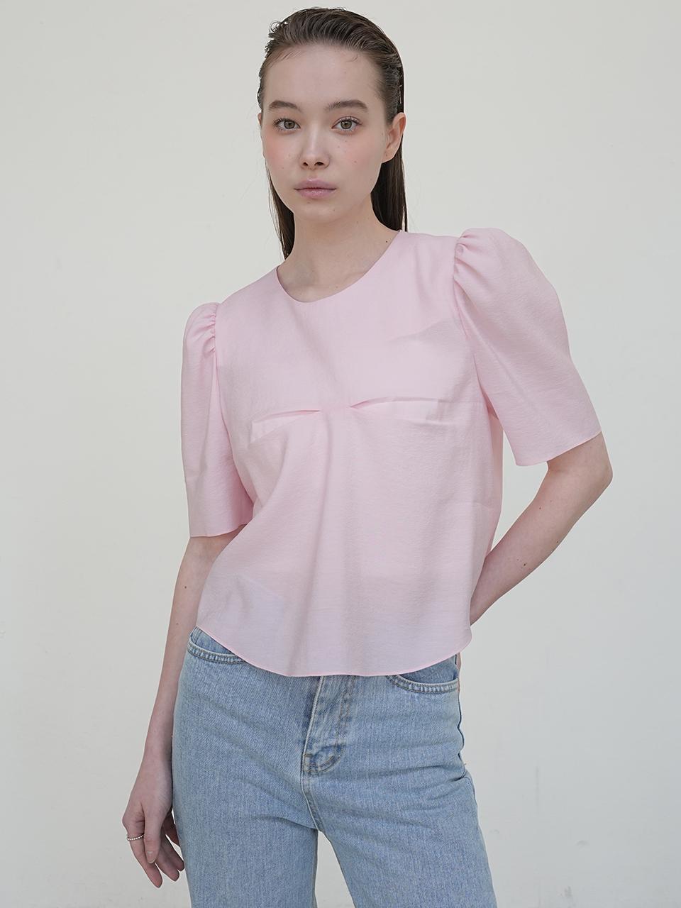 UIJI Double Pintuck Blouse PINK