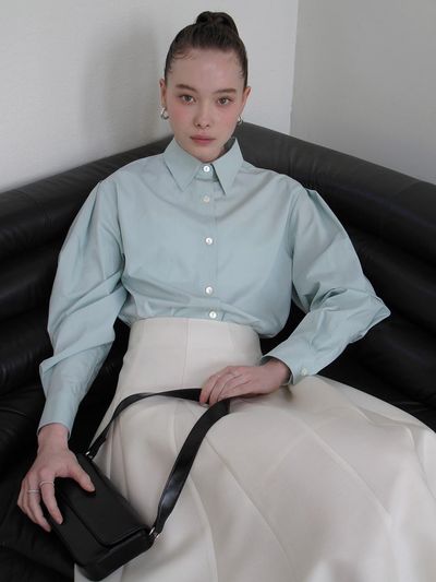 UIJI Sleeve Pintuck Point Shirt