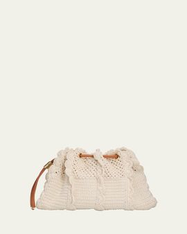 Ulla Johnson Adria Small Wavy Crochet Crossbody Bag