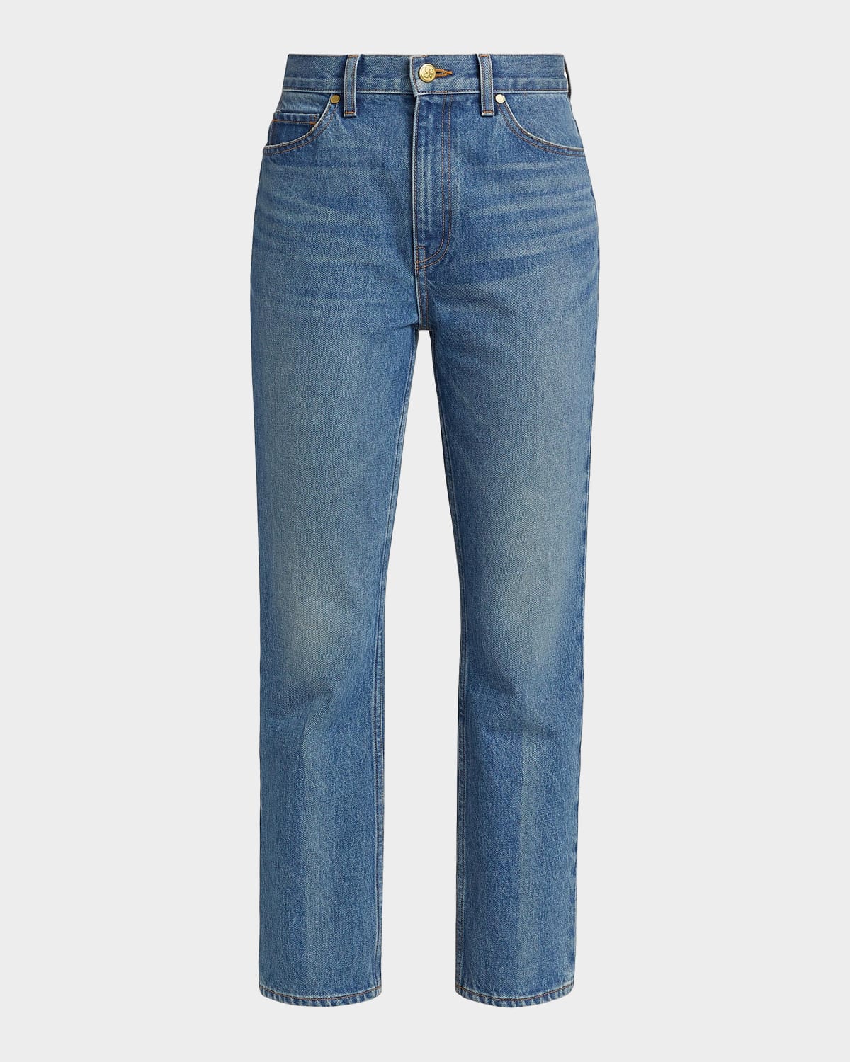 Ulla Johnson Agnes Washed-Denim Crop Jeans