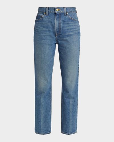 Ulla Johnson Agnes Washed-Denim Crop Jeans