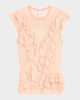 Ulla Johnson Angelica Sleeveless Lace Knit Top
