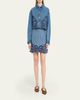Ulla Johnson Bobbi Embroidered Denim Jacket - 2