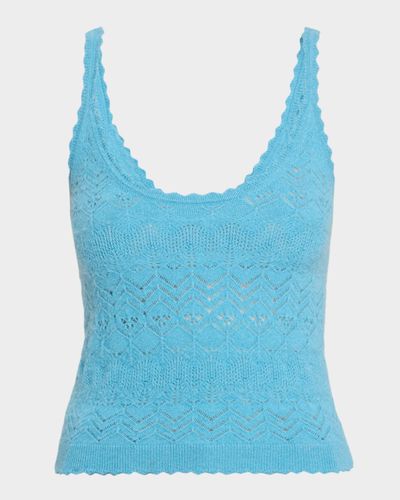 Ulla Johnson Brielle Cashmere Pointelle Tank Top