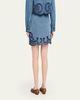 Ulla Johnson Cadiz Embroidered Denim Mini Skirt - 3