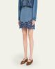 Ulla Johnson Cadiz Embroidered Denim Mini Skirt - 4