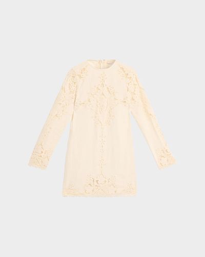 Ulla Johnson Camie Embroidered Linen Mini Dress