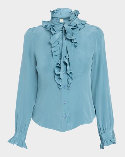 Ulla Johnson Catroux Silk Button-Front Blouse