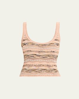 Ulla Johnson Clotilde Wavy Knit Tank Top