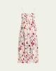 Ulla Johnson Clove Ruffled Floral Silk A-Line Midi Dress - 1
