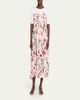 Ulla Johnson Clove Ruffled Floral Silk A-Line Midi Dress - 2