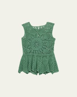 Ulla Johnson Cora Sleeveless Crochet Top