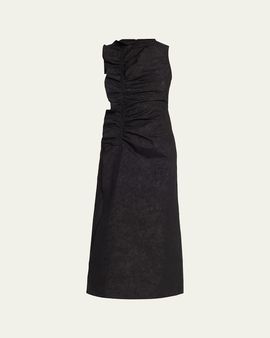 Ulla Johnson Demetria Ruffled Taffeta Midi Dress