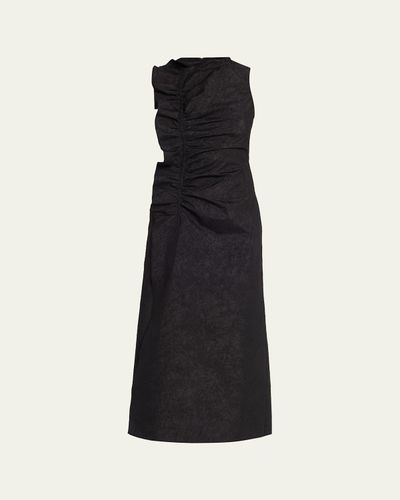 Ulla Johnson Demetria Ruffled Taffeta Midi Dress