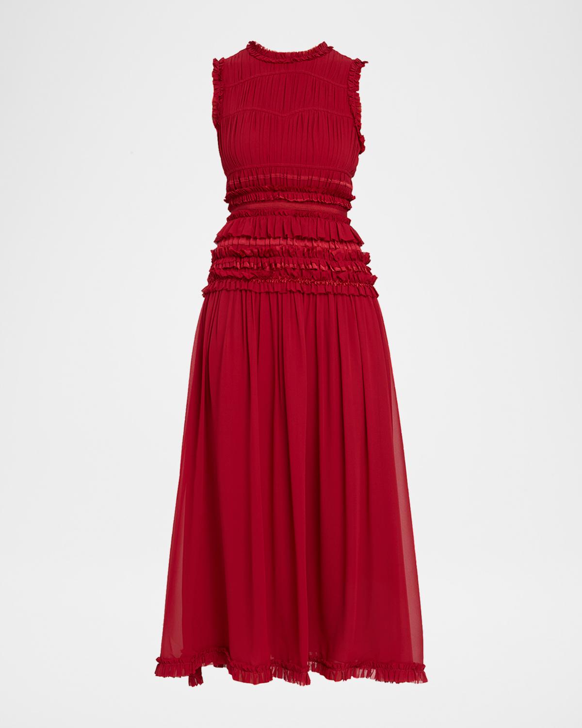 Ulla Johnson Etta Sleeveless Silk Maxi Dress