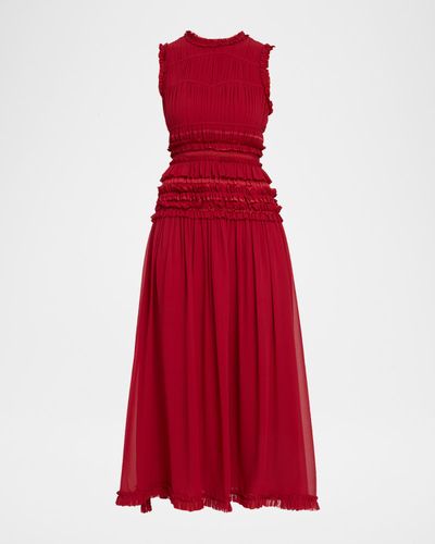 Ulla Johnson Etta Sleeveless Silk Maxi Dress